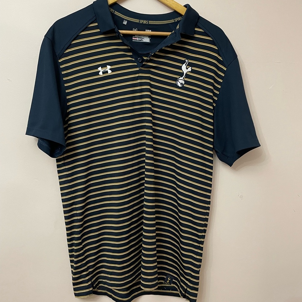 Tottenham Hotspur Polo Shirt - 16/17 - Under Armour collection - large- Navy